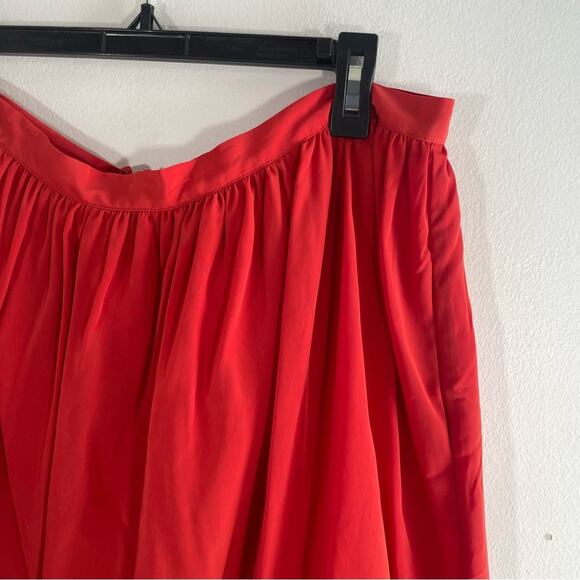 ModCloth Bea & Dot Red Christmas Holiday Ribbon Bow Circle Skirt 1X - Picture 4 of 11